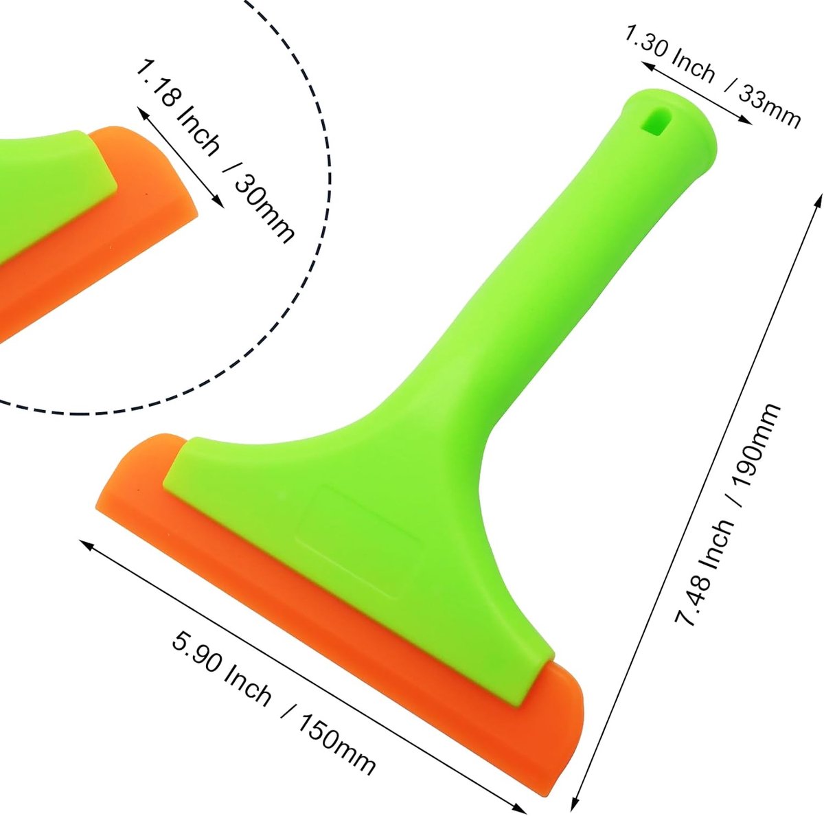 6 inch car windshield wiper squeegee — view 3