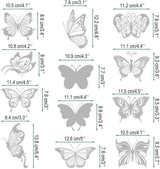 Anti-collision butterfly window stickers 36 pack — view 3