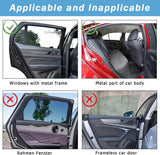 Magnetic car window sunshades black 2 pack — view 7