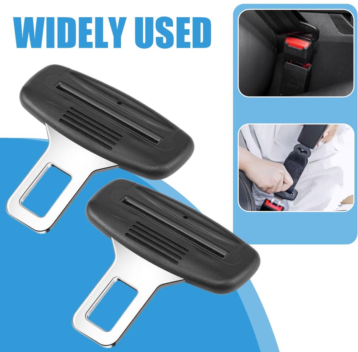 Car seatbelt alarm stopper clips 4 pack — view 7