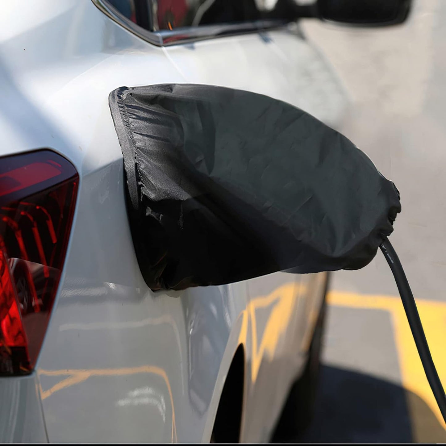 EV charging port protector for outdoor connector — view 2