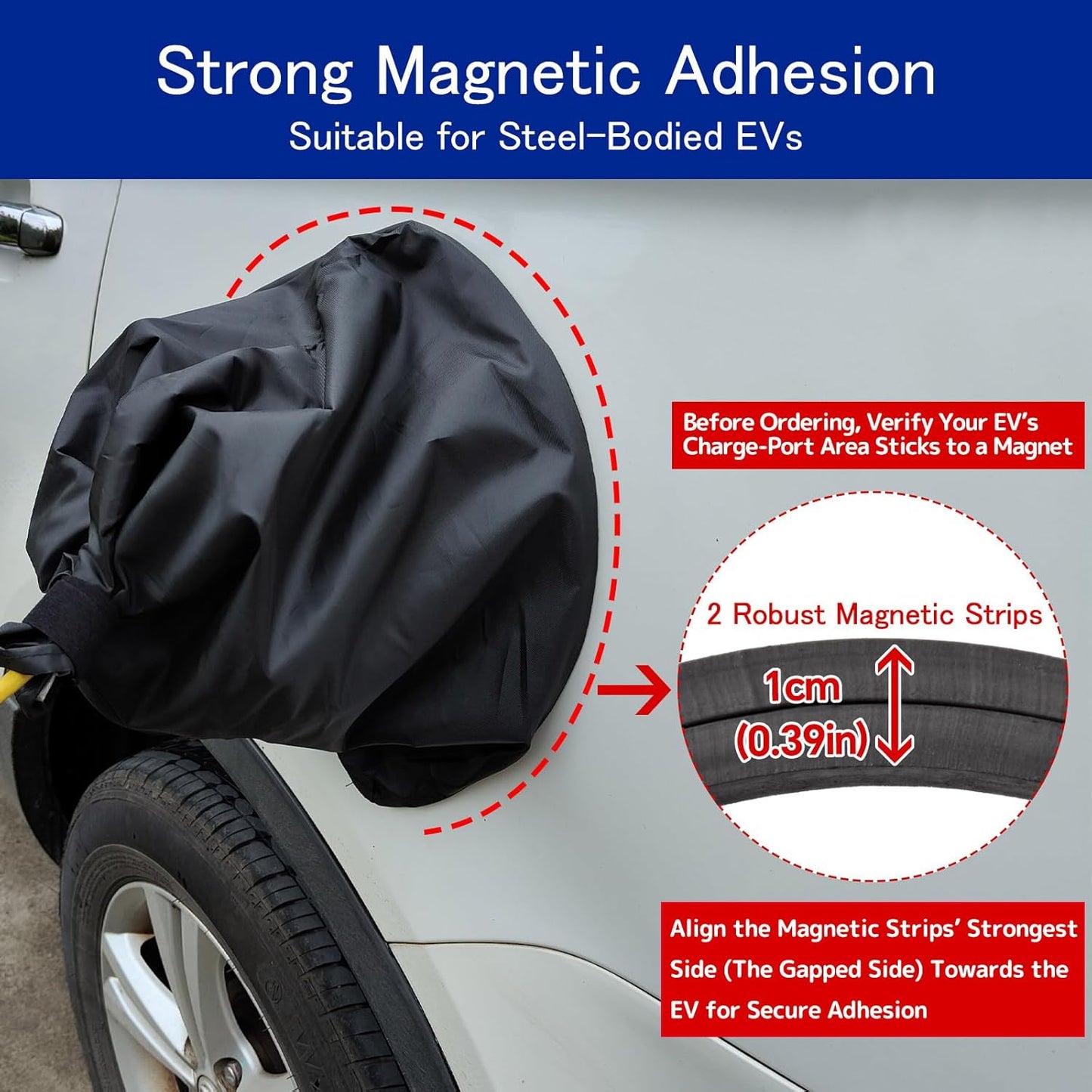 EV charging port protector for outdoor connector — view 6