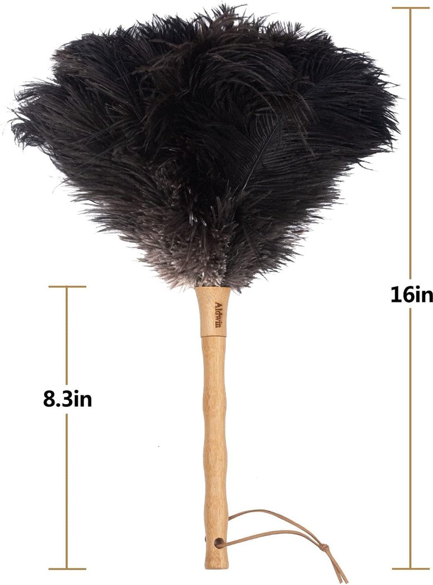 Ostrich feather car duster brown 40cm — view 5