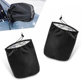 Car side mirror anti-frost cover black — view 2
