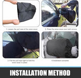 Car side mirror anti-frost cover black — view 3