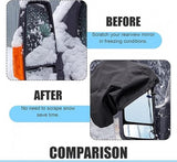 Car side mirror anti-frost cover black — view 4