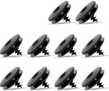 Car floor mat fastening clips 10 pack black — view 2