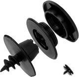 Car floor mat fastening clips 10 pack black — view 4
