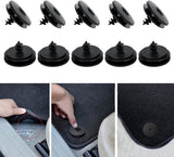Car floor mat fastening clips 10 pack black — view 5