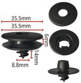 Car floor mat fastening clips 10 pack black — view 7