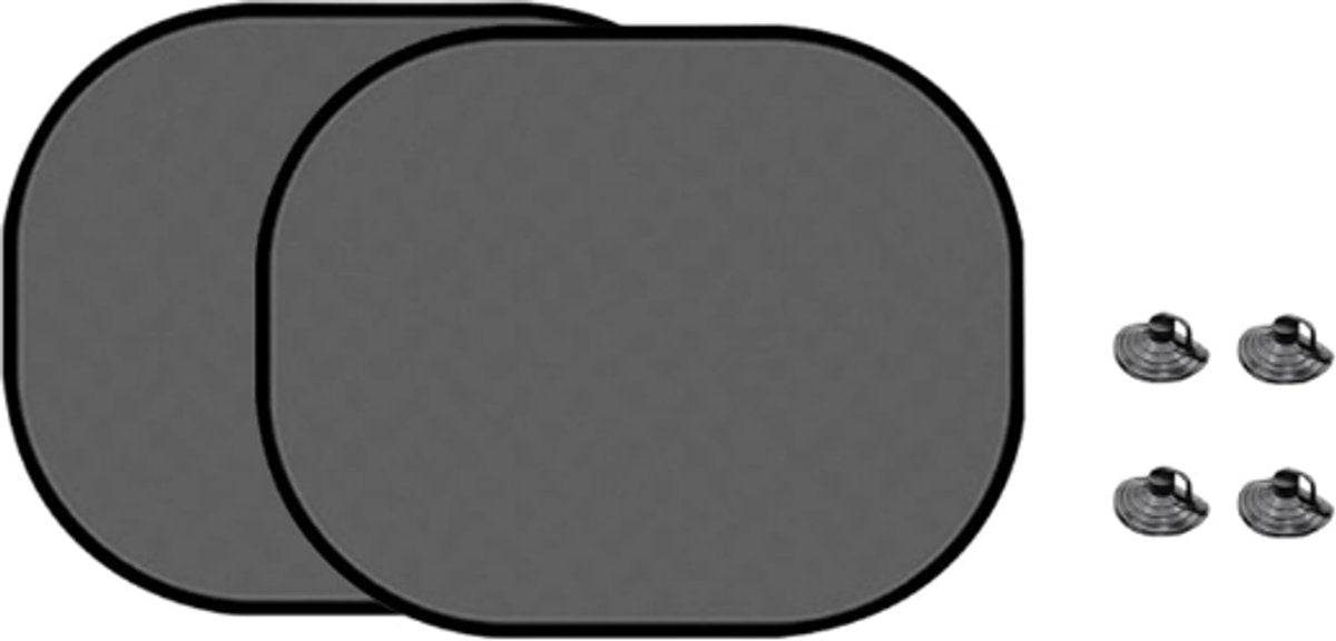 Car side window sunshades black 2 pieces — view 2
