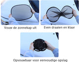 Car side window sunshades black 2 pieces — view 4