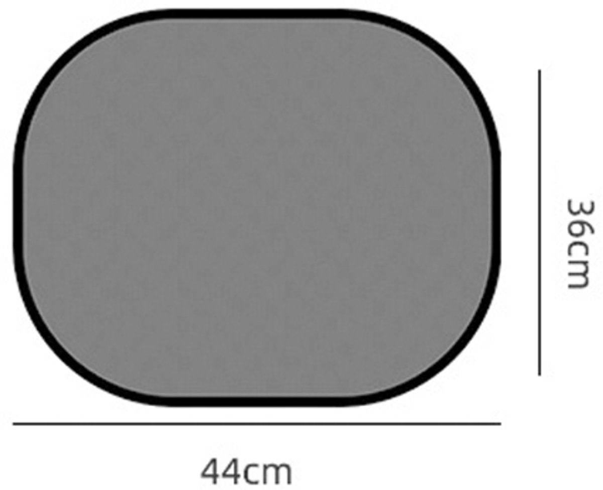 Car side window sunshades black 2 pieces — view 5