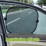Car side window sunshades black 2 pieces — view 7