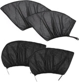 Car window sunshades 4 pieces black — view 2