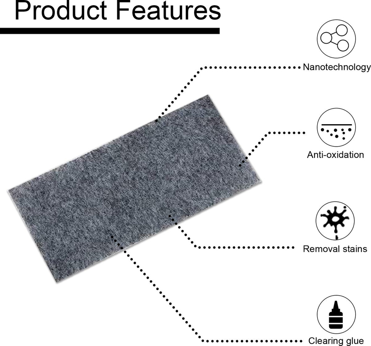 Car paint scratch repair nano cloth 6 pieces — view 4