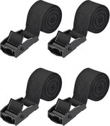 Tension lashing straps black 4 pieces — view 2
