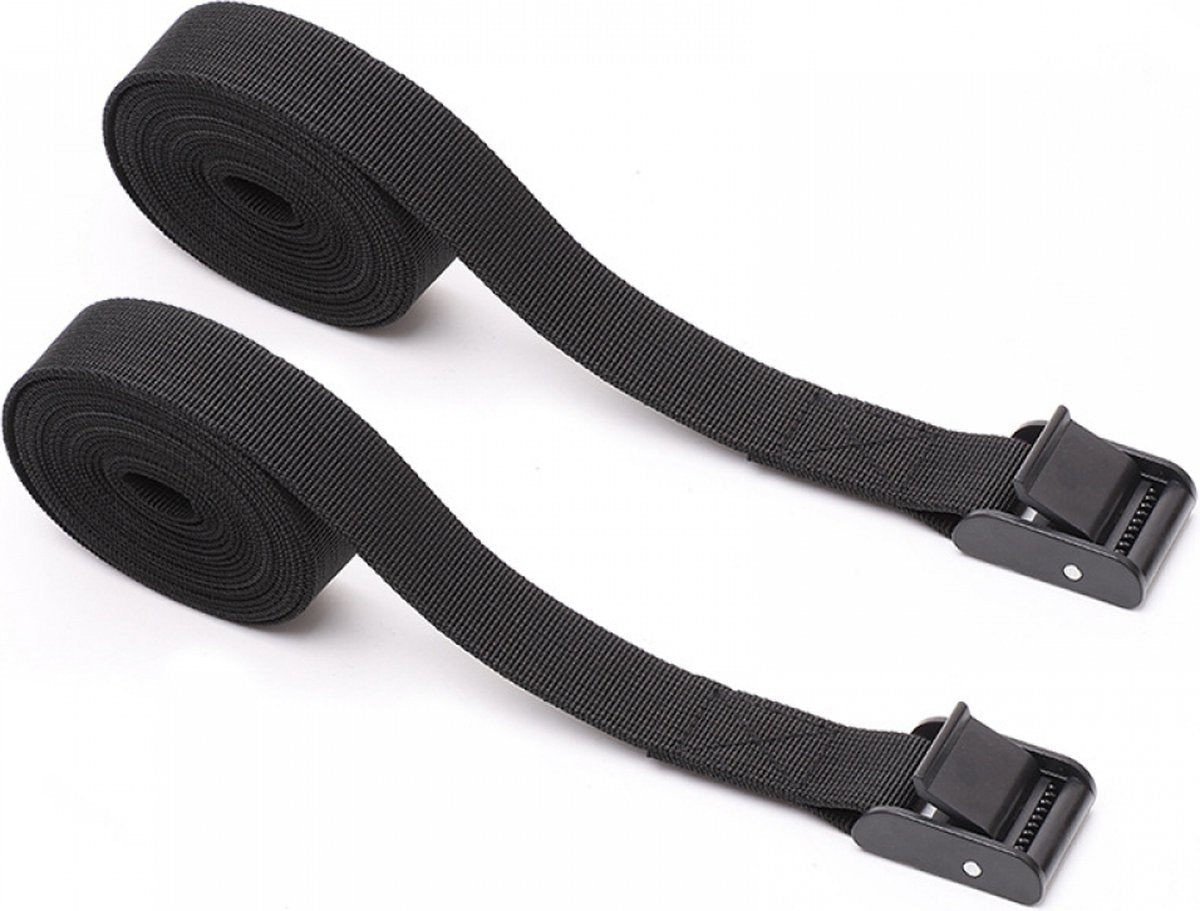 Tension lashing straps black 4 pieces — view 3