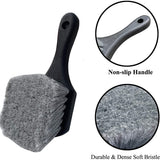 Tyre and rim cleaning brush black — view 3