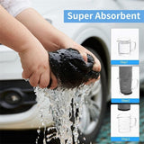 Microfiber car drying towels grey 2 pieces — view 3