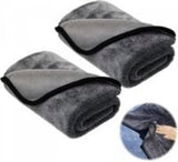 Microfiber car drying towels grey 2 pieces — view 6