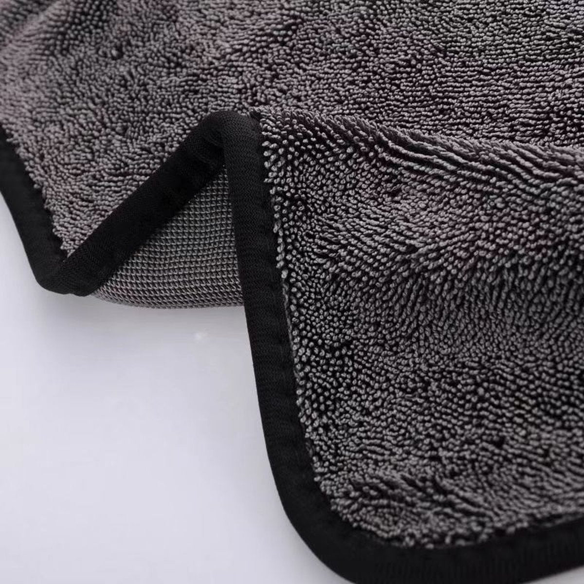 Microfiber car drying towels grey 2 pieces — view 7