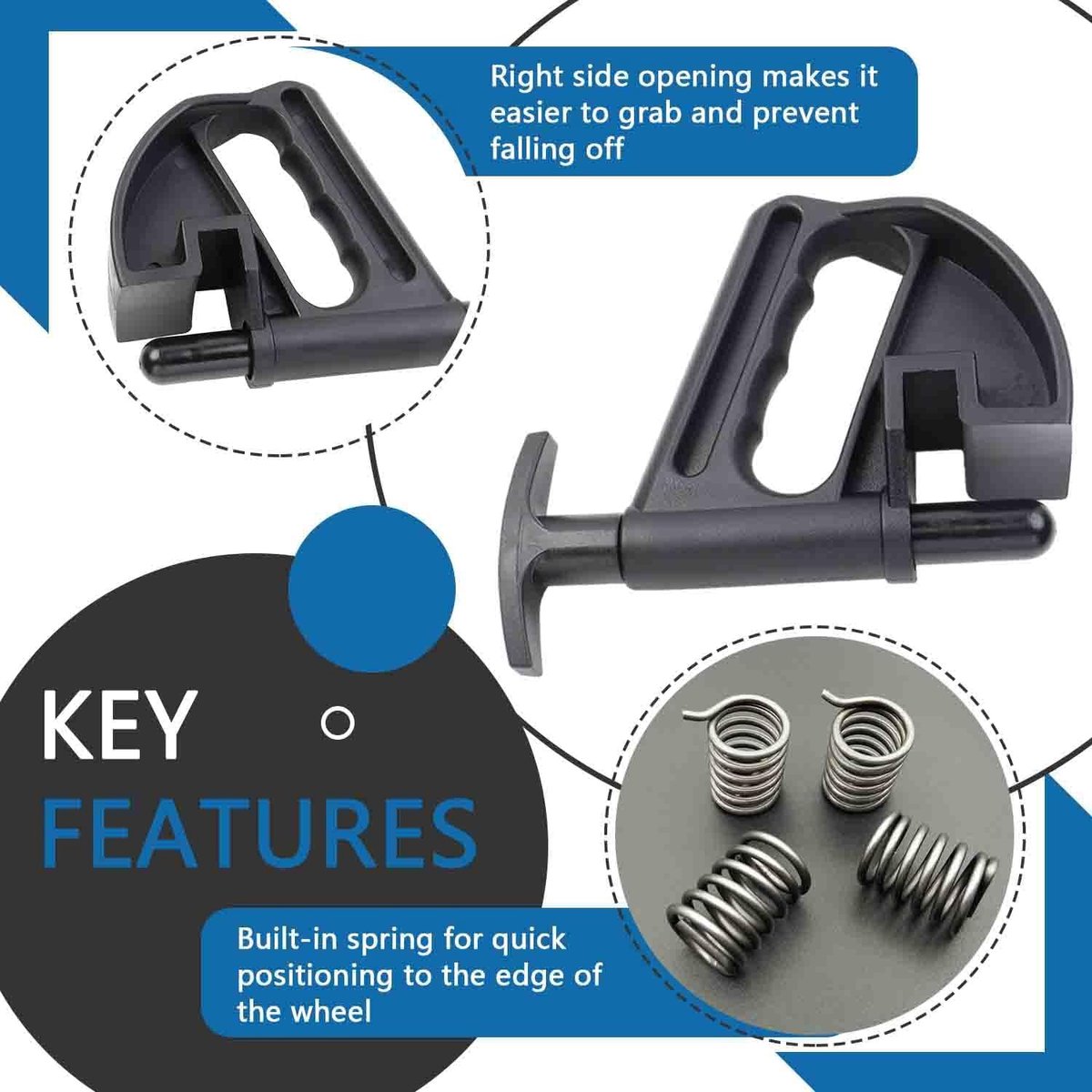 Tyre bead clamp changer black 2 pieces — view 4