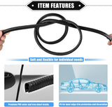 Car bumper door edge strip protector black 5m — view 4
