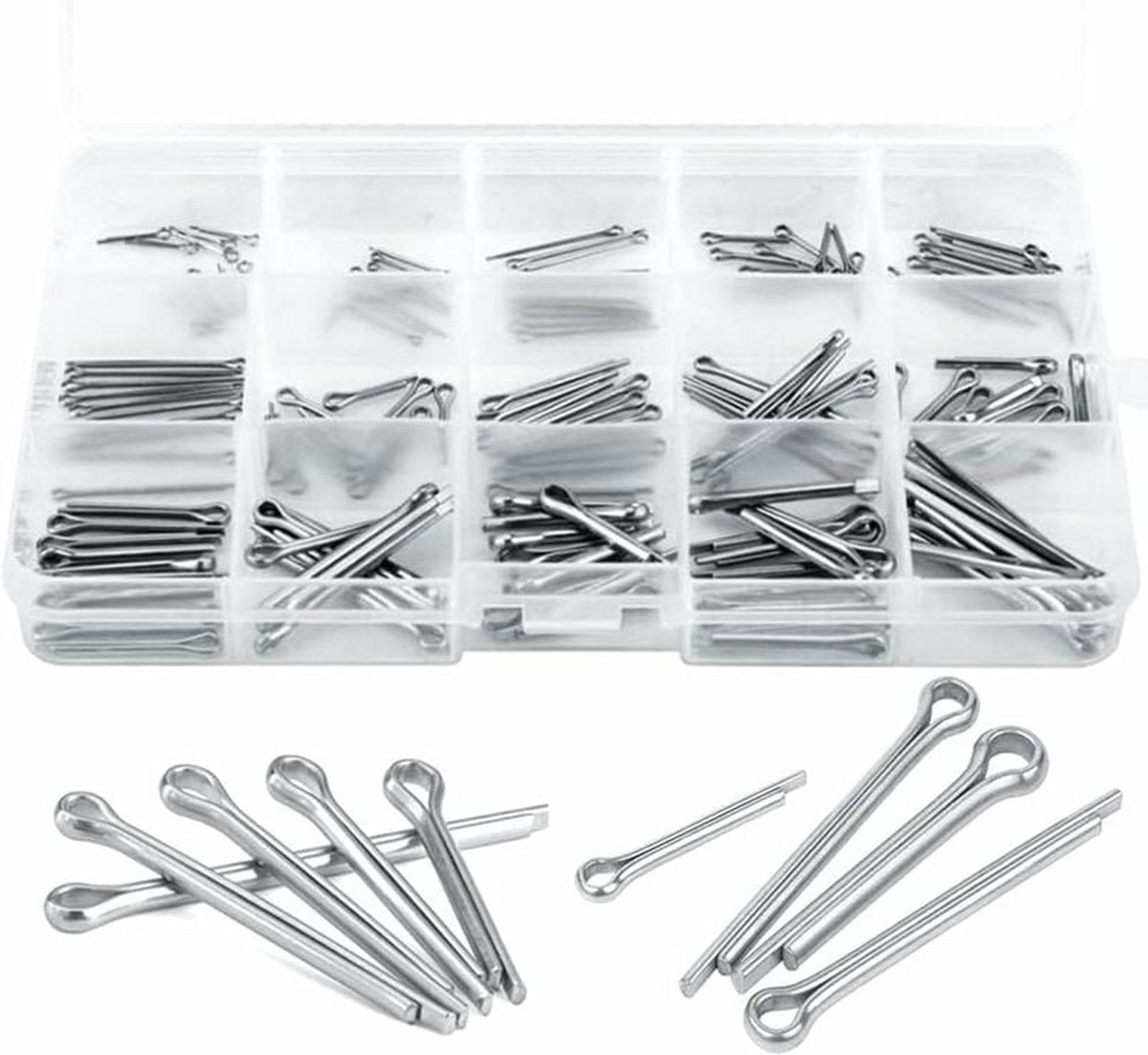 Stainless steel split pins 150 pieces — view 2