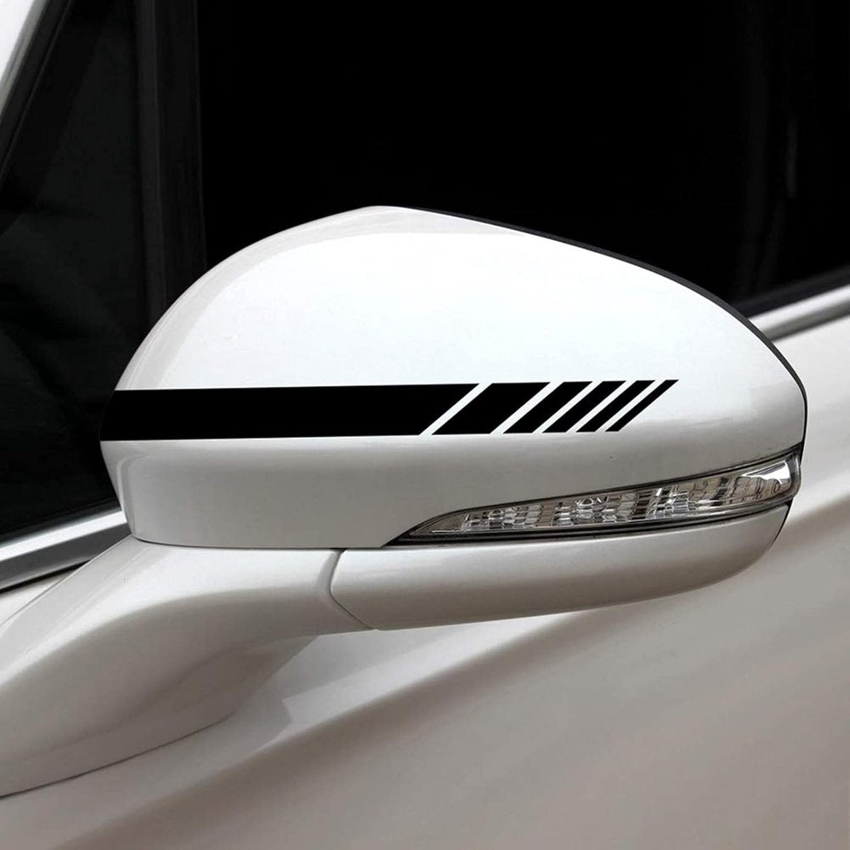 Car stripe side stickers black 6 pieces — view 6