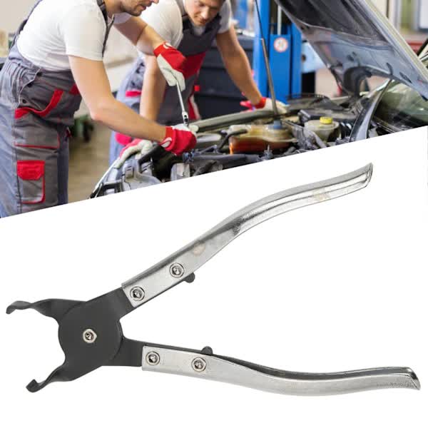 Wheel nut cap removal pliers with metal tip — view 2
