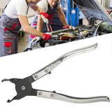 Wheel nut cap removal pliers with metal tip — view 2