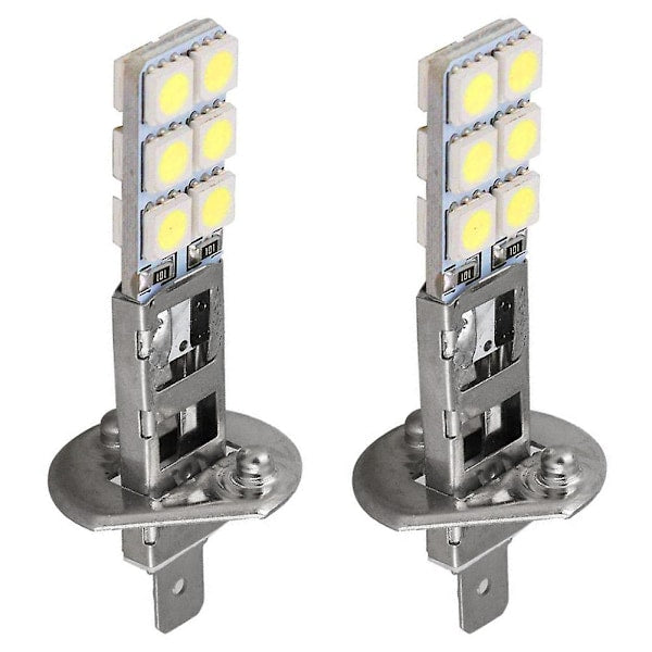2 pcs H1 LED headlight bulbs kit 6000K 55W — view 6