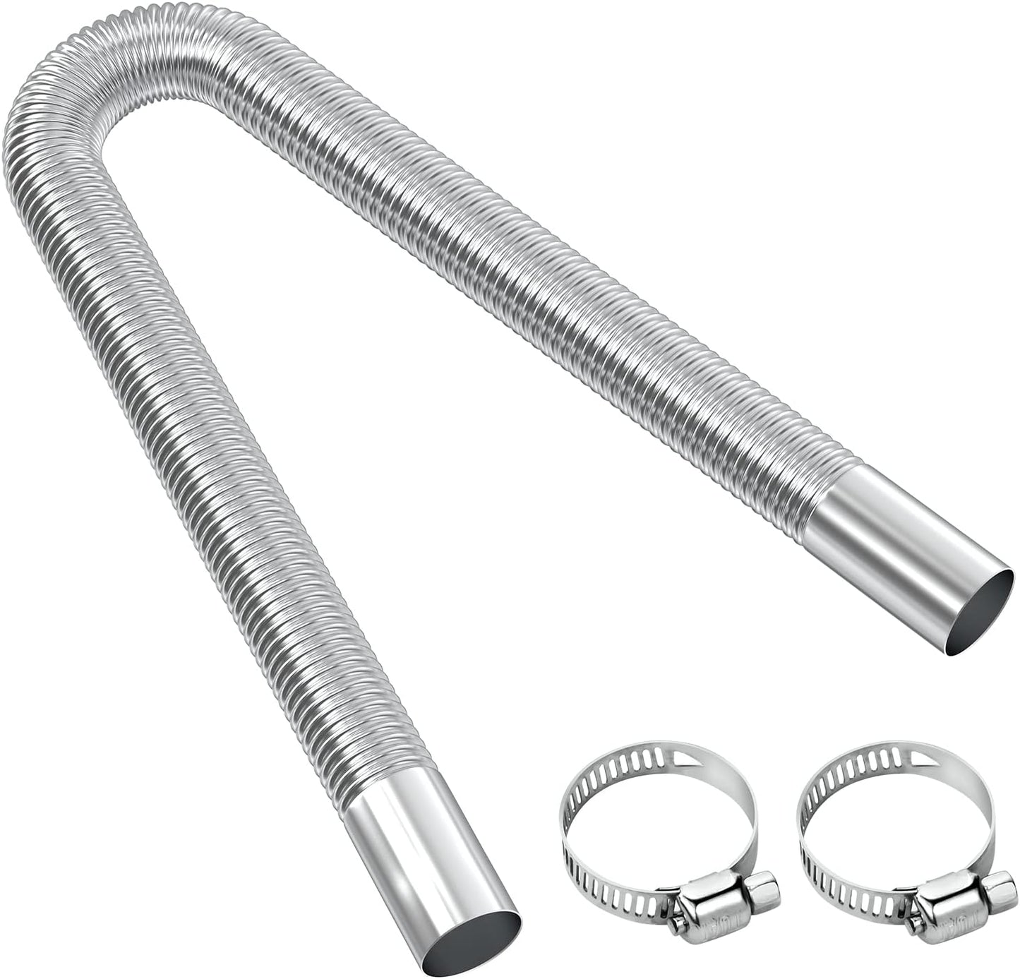 Parking heater exhaust pipe 60cm stainless steel — view 2