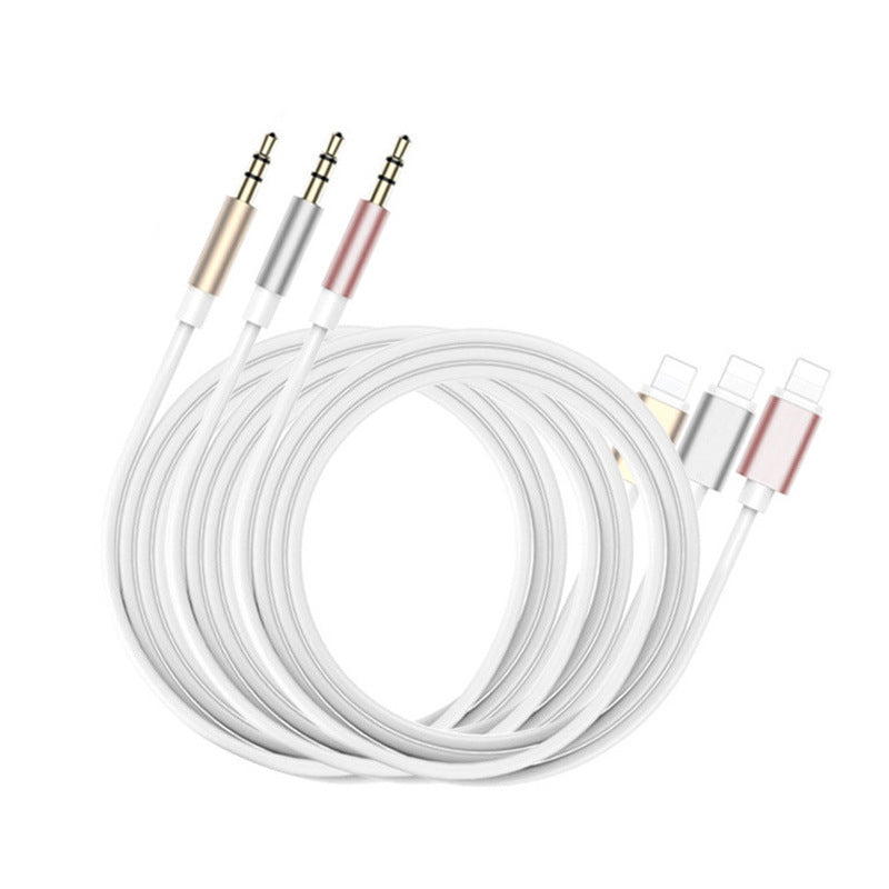 Apple 3.5mm aux car cable silver 1m — view 3