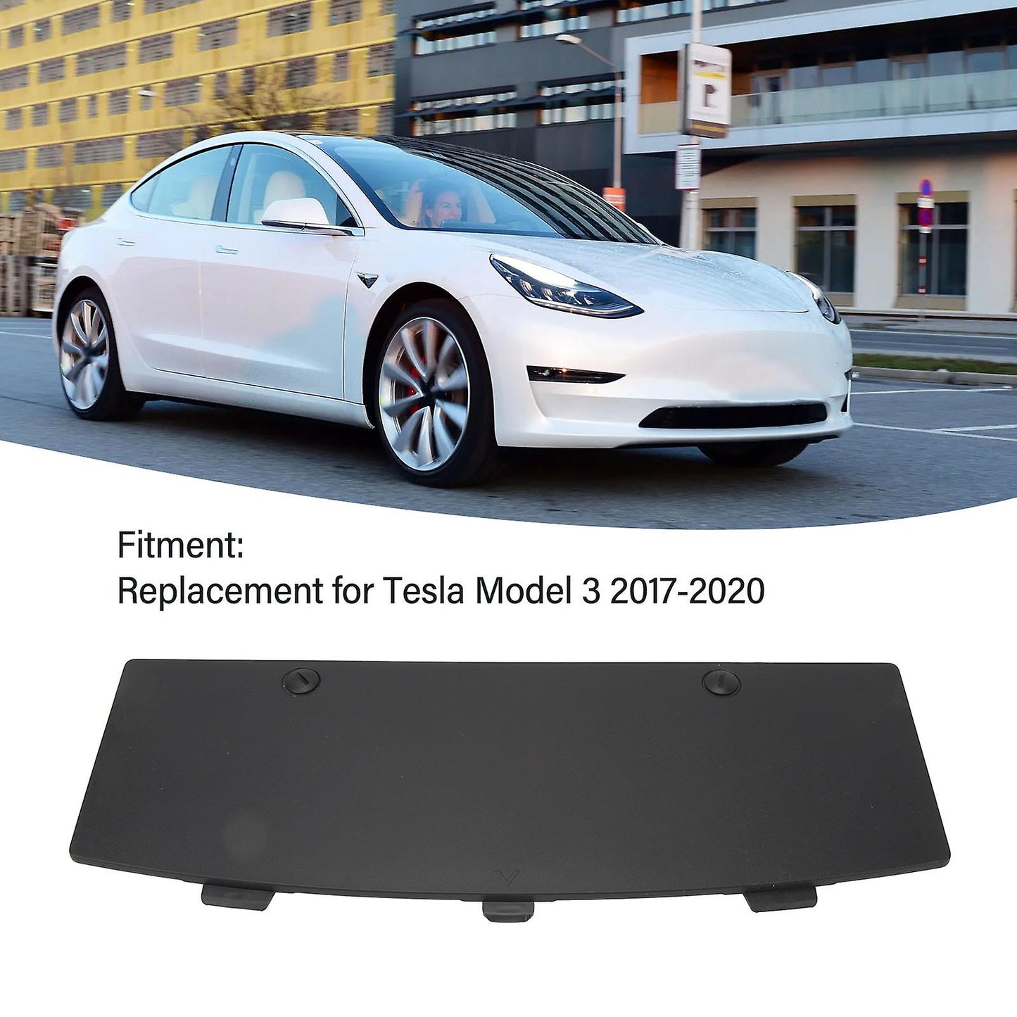 Tesla Model 3 rear bumper towbar cover — view 6