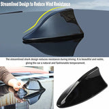 Universal shark fin car antenna FM/AM black — view 4