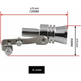 Turbo whistle simulator aluminium exhaust 56-85mm — view 3
