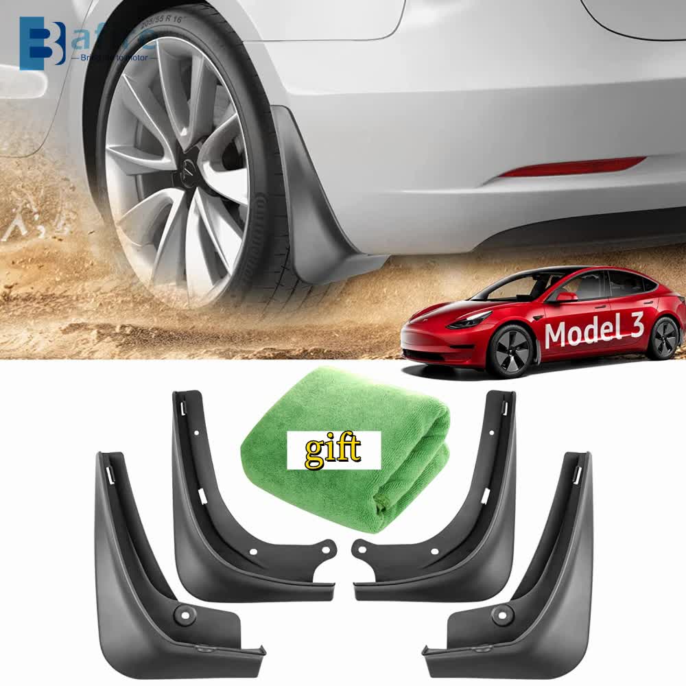 Tesla Model 3 Mud Guards Set of 4 — view 3
