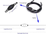 Outboard fuel line hose 5/16 inch 6 ft with bulb — view 4
