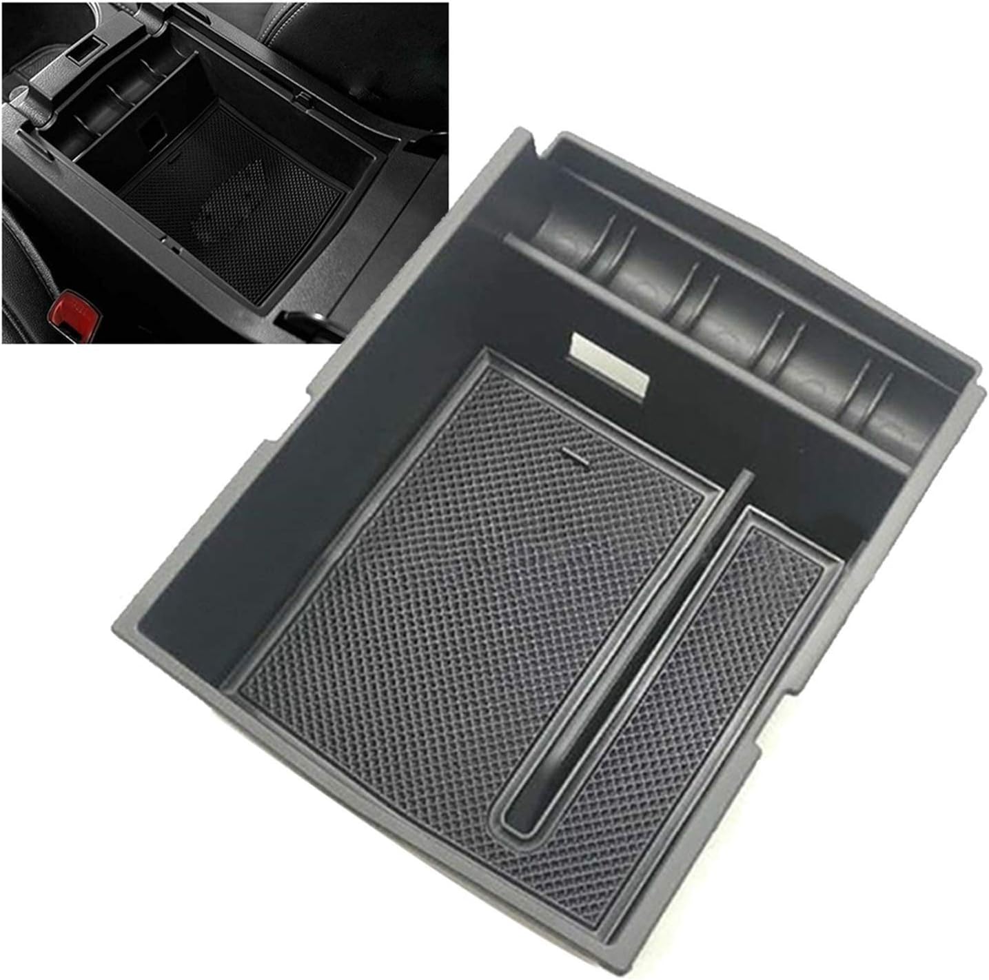 Subaru Outback 2015-2019 console armrest tray black — view 5