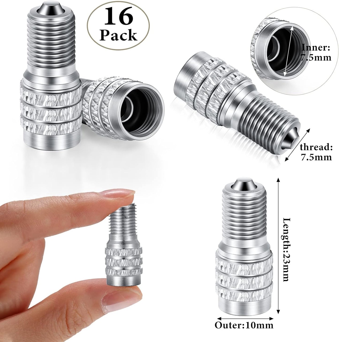 16 pack double valve stem tyre caps — view 4