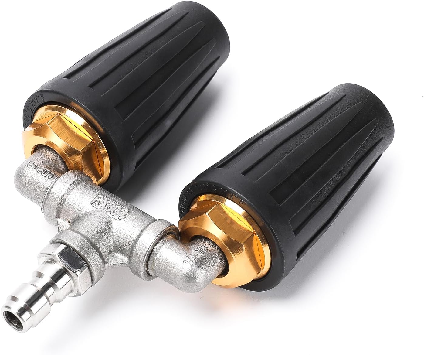 Dual turbo pressure washer nozzle 4000 PSI black — view 2