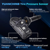 Dodge Ram Jeep Cherokee TPMS sensor 4-pack — view 3