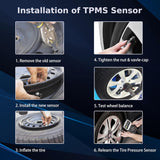 Dodge Ram Jeep Cherokee TPMS sensor 4-pack — view 5