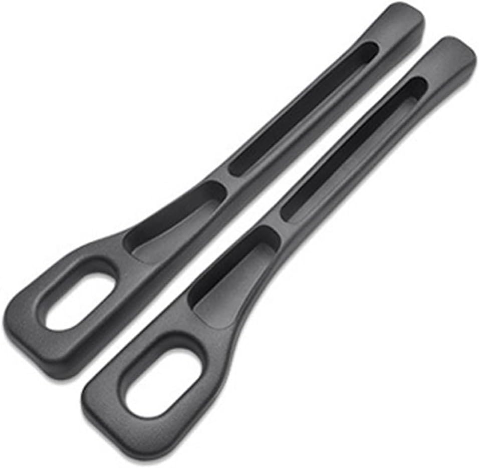 Universal car seat gap filler strip black pair — view 2