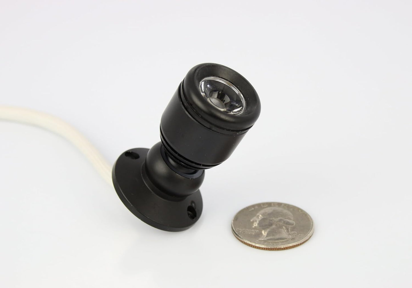 Micro pivoting LED spotlight 1 watt cool white — view 6