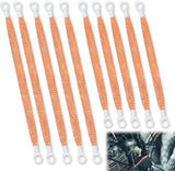 10pcs automotive braided copper ground straps — view 3
