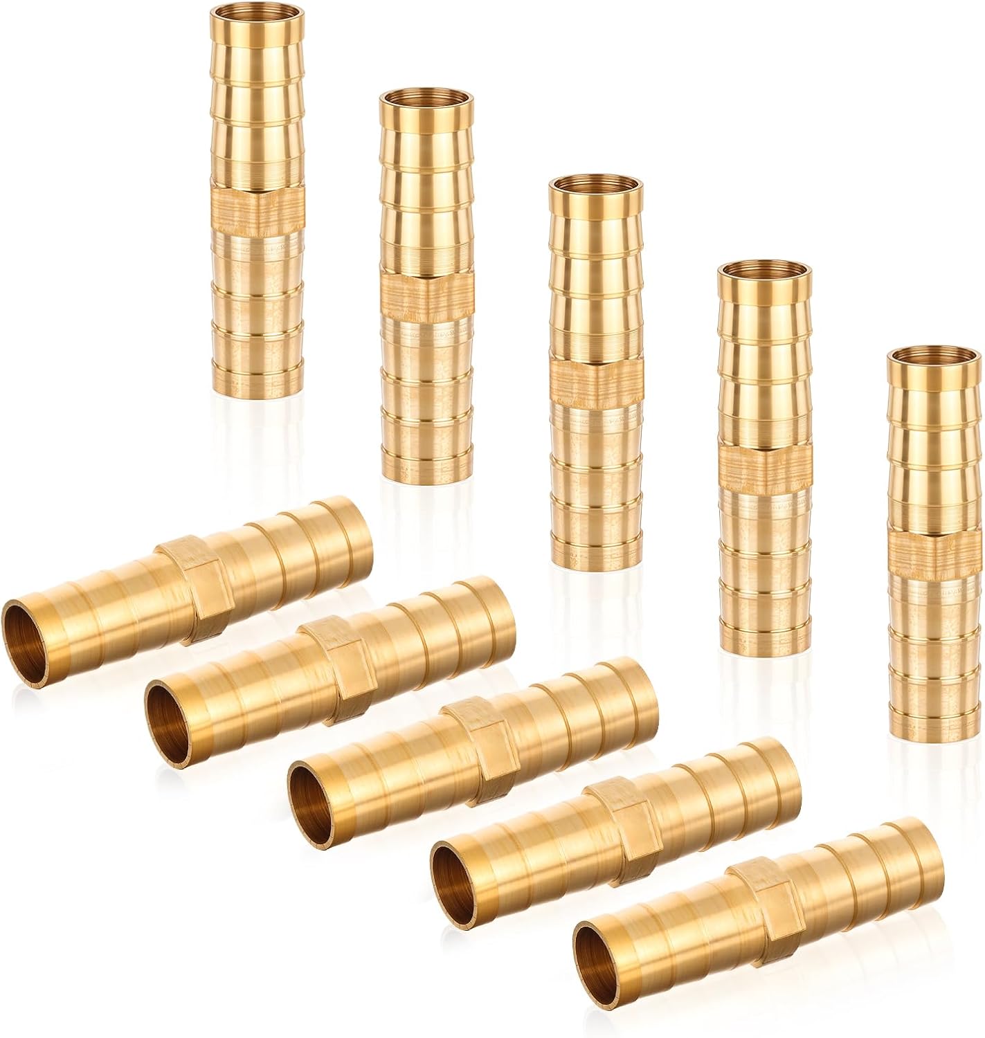10pcs brass hose barb fittings 3/8 inch — view 2