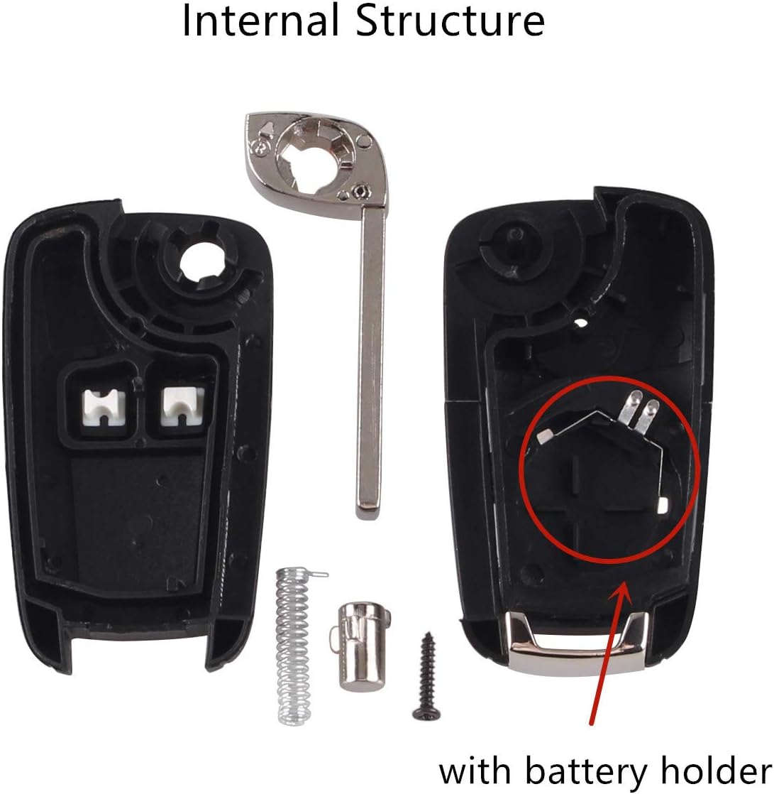 Vauxhall Opel 2-button key shell case 2pcs — view 4